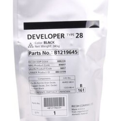 Ricoh Siyah Developer 888224 Afficio 2015 / 2018 / 2020 B1219640  T7893 Ricoh Siyah Developer 888224 Afficio 2015 / 2018 / 2020 B1219640  T7893