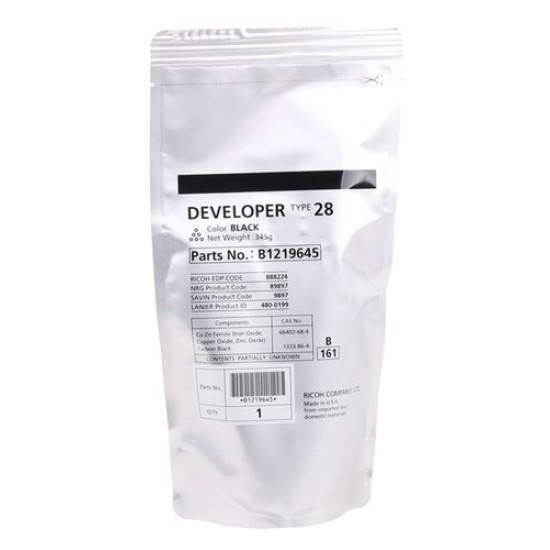 Ricoh Siyah Developer 888224 Afficio 2015 / 2018 / 2020 B1219640  T7893