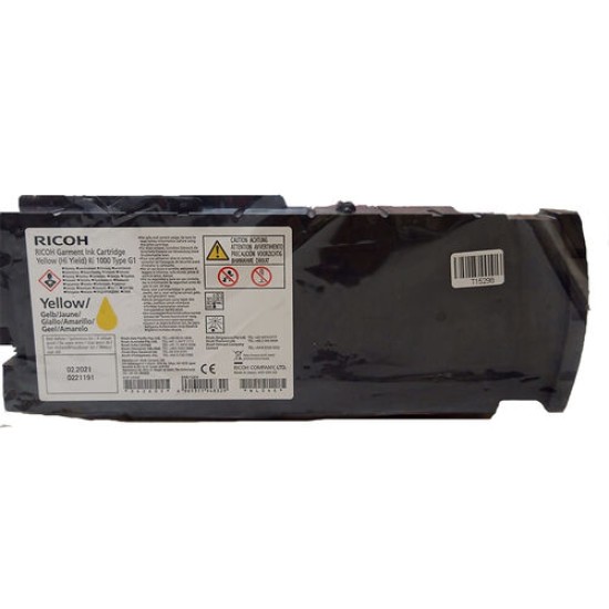 Ricoh Type G1 342605 Sarı Orjinal Kartuş - Ri1000 T15298 Ricoh Type G1 342605 Sarı Orjinal Kartuş - Ri1000 T15298