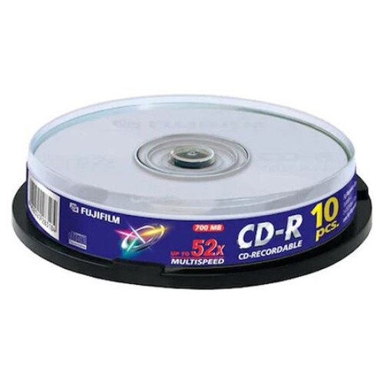 Fujifilm 52X MultiSpeed 700 MB CD-R 10'lu Paket T16041