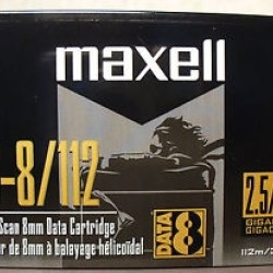 Maxell 8mm 112m 2.3 GB / 4.6 GB HS-8 / 112 Data Kartuş T1780 Maxell 8mm 112m 2.3 GB / 4.6 GB HS-8 / 112 Data Kartuş T1780