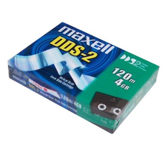 Maxell DDS2, 4Gb/ 120m, 4mm, Data Kartuş T11337 Maxell DDS2, 4Gb/ 120m, 4mm, Data Kartuş T11337