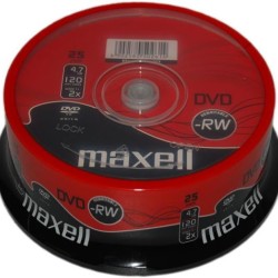 Maxell DVD-RW 4.7 GB 25li Paket Cakebox 275894 T7010 Maxell DVD-RW 4.7 GB 25li Paket Cakebox 275894 T7010