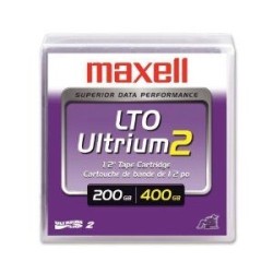Maxell Lto-2 Ultrium 2 200 GB / 400 GB Data Kartuşu 609m, 12.65mm T1457 Maxell Lto-2 Ultrium 2 200 GB / 400 GB Data Kartuşu 609m, 12.65mm T1457