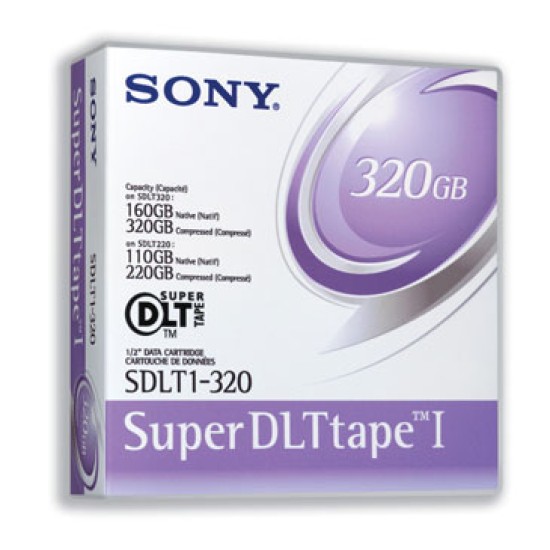 Sony SDLT1-320 Super DLT-1 160Gb/320Gb 559m, 12.65mm Data Kartuşu T6514 Sony SDLT1-320 Super DLT-1 160Gb/320Gb 559m, 12.65mm Data Kartuşu T6514