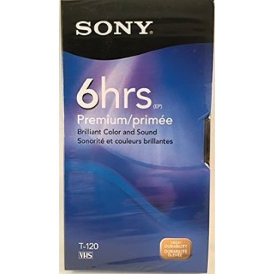 Sony VHS-120 120 Dakikalık Video Kamera Kaseti T2406 Sony VHS-120 120 Dakikalık Video Kamera Kaseti T2406