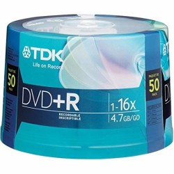 Tdk DVD-R 4.7GB 16X 50'li Paket Cakebox T9640 Tdk DVD-R 4.7GB 16X 50'li Paket Cakebox T9640
