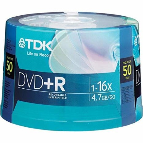 Tdk DVD-R 4.7GB 16X 50'li Paket Cakebox T9640 Tdk DVD-R 4.7GB 16X 50'li Paket Cakebox T9640
