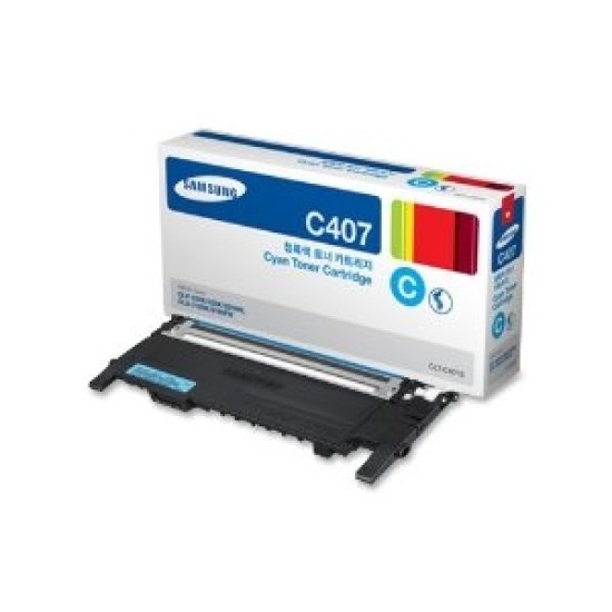 Samsung CLT-C407S/SEE Mavi Orjinal Toner - CLP-320 / CLP-325 T3605 Samsung CLT-C407S/SEE Mavi Orjinal Toner - CLP-320 / CLP-325 T3605