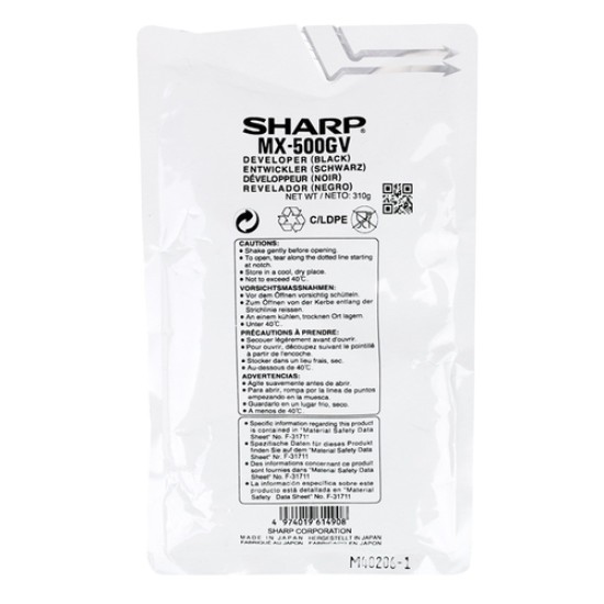 Sharp MX-500GV Orjinal Developer - MXM-263 / MXM-283 Sharp MX-500GV Orjinal Developer - MXM-263 / MXM-283