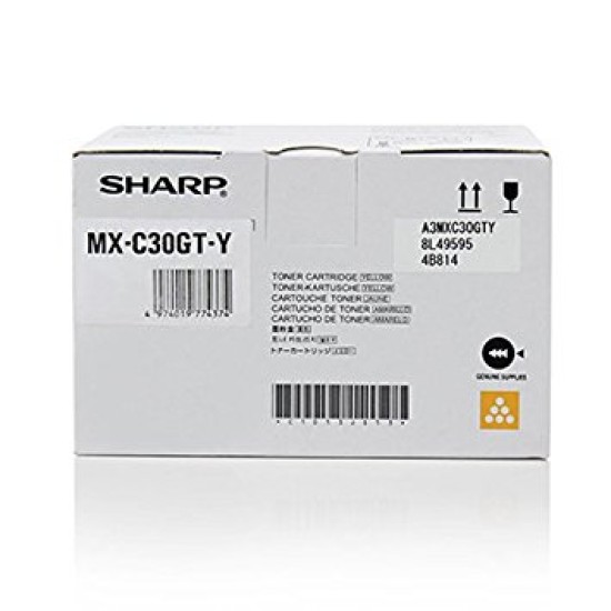 Sharp MX-C30GT-Y Sarı Orjinal Toner - MX-C250 / MX-C300 T6527 Sharp MX-C30GT-Y Sarı Orjinal Toner - MX-C250 / MX-C300 T6527
