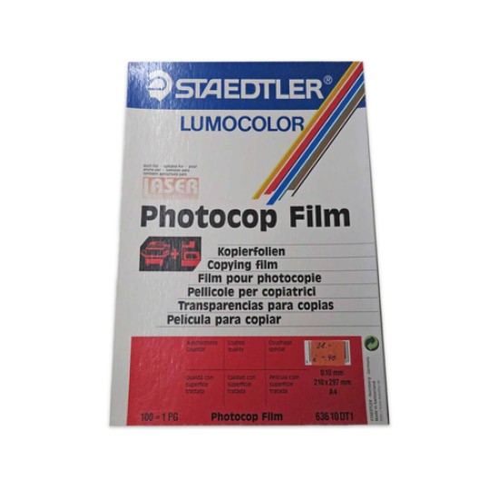 Staedtler Lumocolor 63610 DT1 A4 Fotokopi Filmi 210 x 297 mm Staedtler Lumocolor 63610 DT1 A4 Fotokopi Filmi 210 x 297 mm