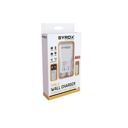 Syrox J28 Type-C Girişli 2.0 Amper Hızlı Şarj Aleti