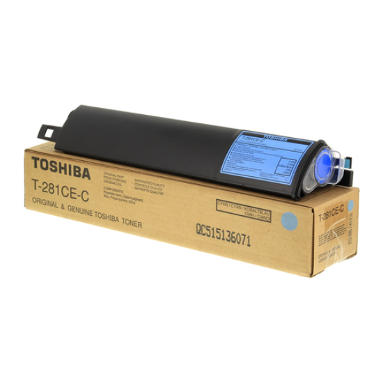 Toshiba T-281CE-C Mavi Orjinal Toner - E-Studio 281c / 351c T11876 Toshiba T-281CE-C Mavi Orjinal Toner - E-Studio 281c / 351c T11876