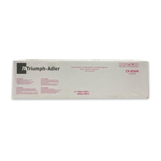 Triumph-Adler CK-8516M 1T02XNBTA0 Kırmızı Orjinal Toner - 7006ci Triumph-Adler CK-8516M 1T02XNBTA0 Kırmızı Orjinal Toner - 7006ci