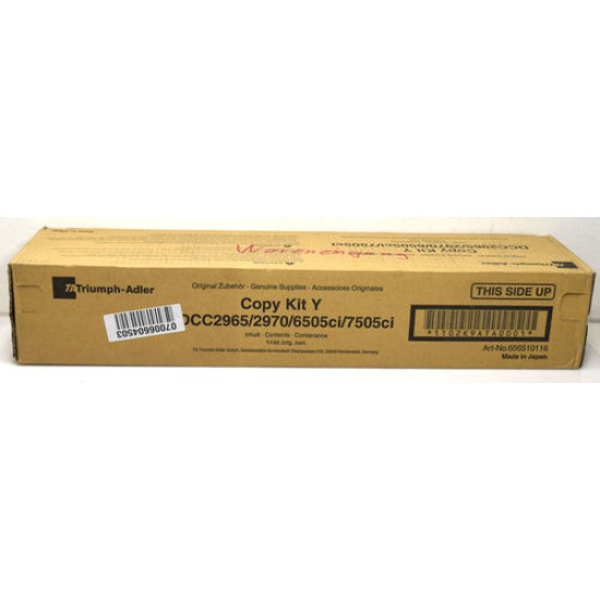 Triumph Adler DCC-2965 / DCC-2970 Sarı Orjinal Toner - Utax 6505 Ci 656510116 T11914 Triumph Adler DCC-2965 / DCC-2970 Sarı Orjinal Toner - Utax 6505 Ci 656510116 T11914