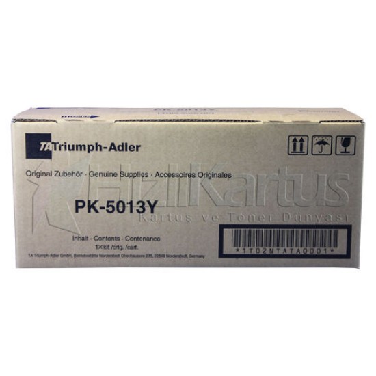 Triumph Adler PK-5013Y Sarı Orjinal Toner 1T02NTATA0 T11985 Triumph Adler PK-5013Y Sarı Orjinal Toner 1T02NTATA0 T11985