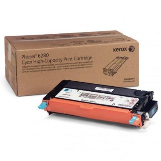 Xerox 106R01400 Mavi Orjinal Toner Yüksek Kapasite - Phaser 6280 T5700 Xerox 106R01400 Mavi Orjinal Toner Yüksek Kapasite - Phaser 6280 T5700