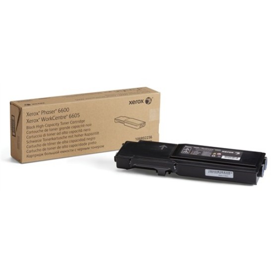 Xerox 106R02236 Siyah Orjinal Toner Yüksek Kapasite - Phaser 6600 T6605 Xerox 106R02236 Siyah Orjinal Toner Yüksek Kapasite - Phaser 6600 T6605