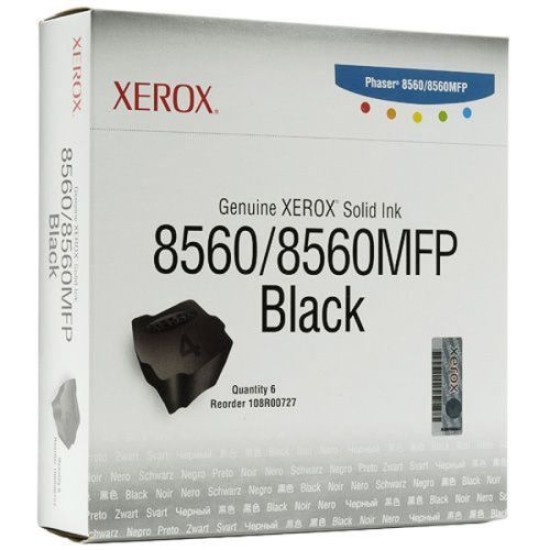 Xerox 108R00727 Siyah Katı Mürekkep Toner 6lı Paket - Phaser 8560 T7093 Xerox 108R00727 Siyah Katı Mürekkep Toner 6lı Paket - Phaser 8560 T7093