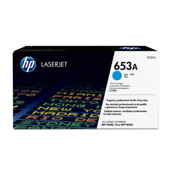 HP CF321AH 653A Mavi Orjinal Toner M651 MFP M680 HP CF321AH 653A Mavi Orjinal Toner M651 MFP M680