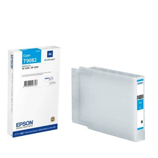 Epson C13T908240 (T9082) XL Mavi Orjinal Kartuş - WF-6090 / WF-6590 Epson C13T908240 (T9082) XL Mavi Orjinal Kartuş - WF-6090 / WF-6590