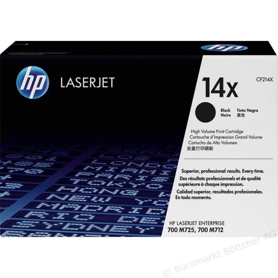 HP CF214X (14X) Siyah Orjinal Toner Yüksek Kapasite - LaserJet M712dn / M725dn HP CF214X (14X) Siyah Orjinal Toner Yüksek Kapasite - LaserJet M712dn / M725dn