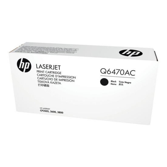 HP Q6470AC (501A) Siyah Orjinal Toner - Laserjet 3600 HP Q6470AC (501A) Siyah Orjinal Toner - Laserjet 3600