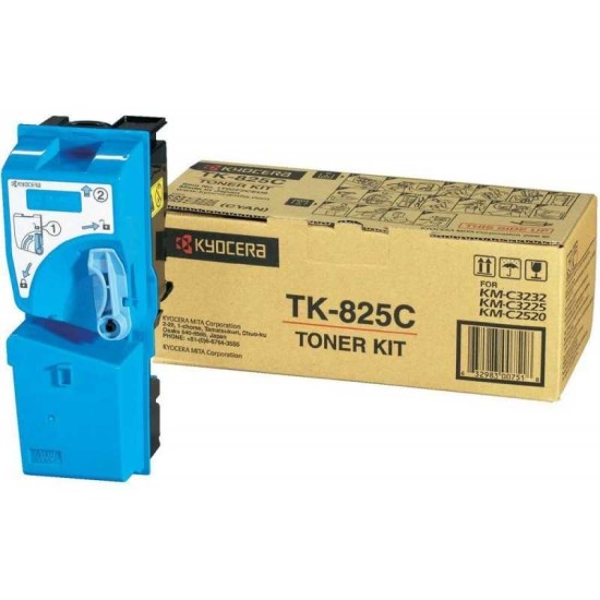 Kyocera TK-825C Mavi Orjinal Toner - KM-C2520 / KM-C2525 Kyocera TK-825C Mavi Orjinal Toner - KM-C2520 / KM-C2525