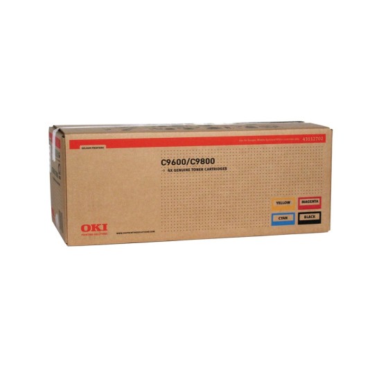 OKI 43112702 Orjinal Toner Kit B/C/M/Y - C9600 / C9800 OKI 43112702 Orjinal Toner Kit B/C/M/Y - C9600 / C9800