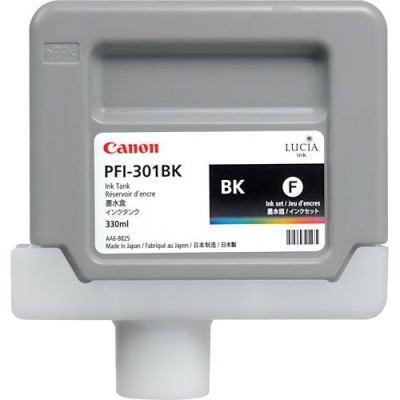 Canon PFI-301BK (1486B001) Siyah Orjinal Kartuş 330 Ml. - iPF8000 / iPF8100