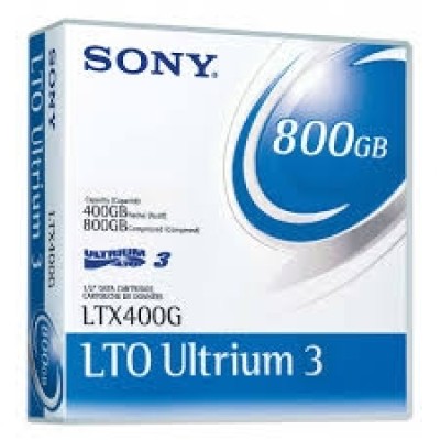 Sony LTO-3 Ultrium 3 400 GB / 800 GB Data Kartuşu 680m, 12.65mm
