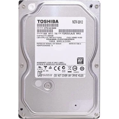 Toshiba HDD 500GB 7200RPM SATA 6Gb/s Harddisk