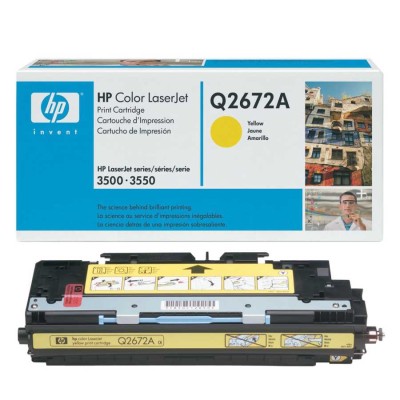 HP Q2672A Sarı Orjinal Toner - LaserJet 3700