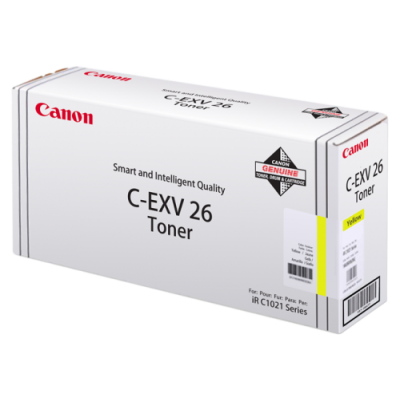 Canon C-EXV26Y (1657B006AA) Sarı Orjinal Toner - IR-C1021 / IR-C1022