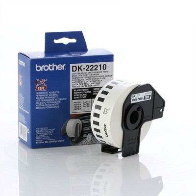 Brother DK-22210 Beyaz Üzeri Siyah Sürekli Etiket 29mm x 30.48m