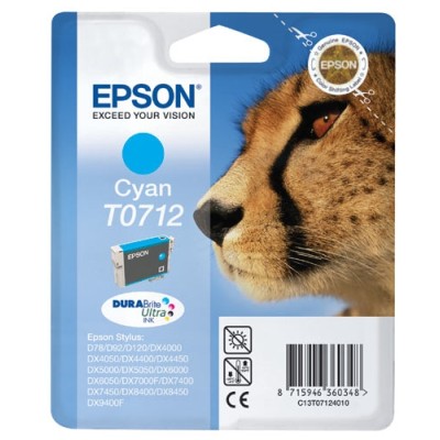 Epson C13T07124020 Mavi Orjinal Kartuş - Stylus SX215
