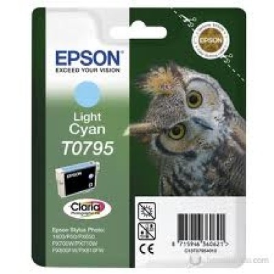 Epson C13T07954020 Açık Mavi Orjinal Kartuş - Stylus Photo 1400