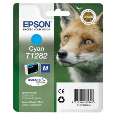 Epson C13T12824021 Mavi Orjinal Kartuş - Stylus SX125