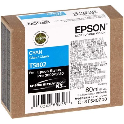 Epson C13T580200 Mavi Orjinal Kartuş - Stylus Pro 3800