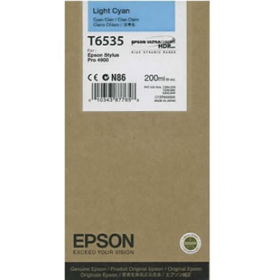 Epson C13T653500 (T6535) Açık Mavi Orjinal Kartuş - Stylus Pro 4900