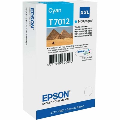 Epson C13T70124010 (T7012) Mavi XXL Orjinal Kartuş - WP-4015DN