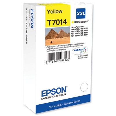 Epson C13T70144010 Sarı XXL Orjinal Kartuş - WP-4015DN