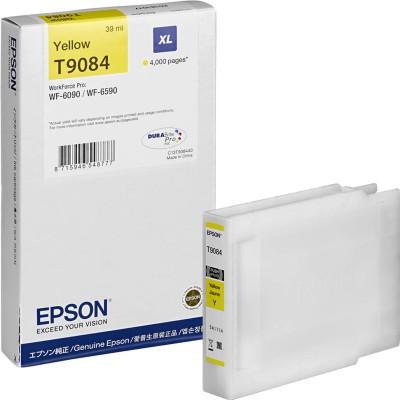 Epson C13T908440 (T9084) XL Sarı Orjinal Kartuş - WF-6090 / WF-6590