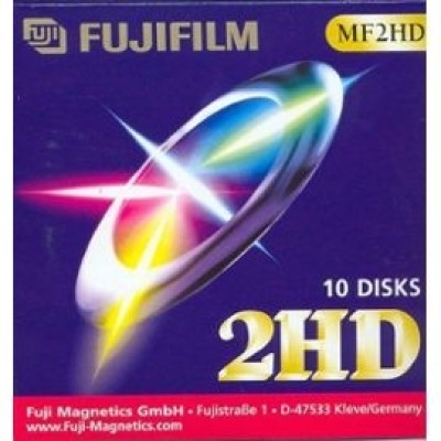 Fujifilm MF2HD 3.5 HD 1,44 MB Floppy Disk - Biçimlendirilmiş Disket 10lu Paket