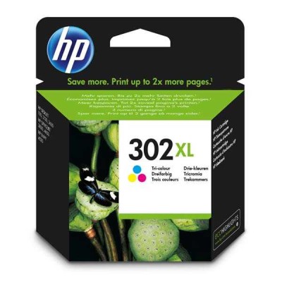 HP 302XL Renkli Orjinal Kartuş Yüksek Kapasite DeskJet 2130