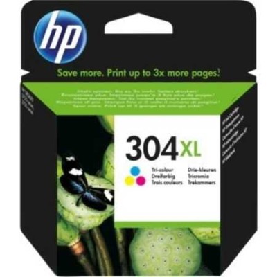 HP 304XL Renkli Orjinal Kartuş Yüksek Kapasite DeskJet 3720 3730