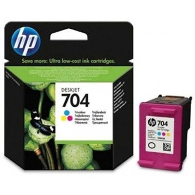 HP 704 CN693A Renkli Orjinal Kartuş Deskjet 2060
