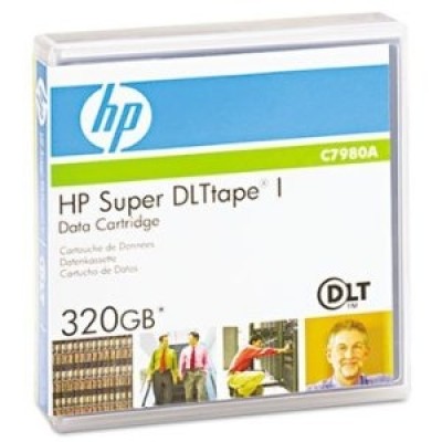 HP C7980A SDLT1 Super DLT-1 160Gb/320Gb 559m, 12.65mm Data Kartuşu