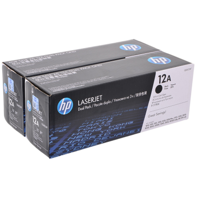 HP Q2612AF Siyah Orjinal Toner İkili Paket - Laserjet 1010